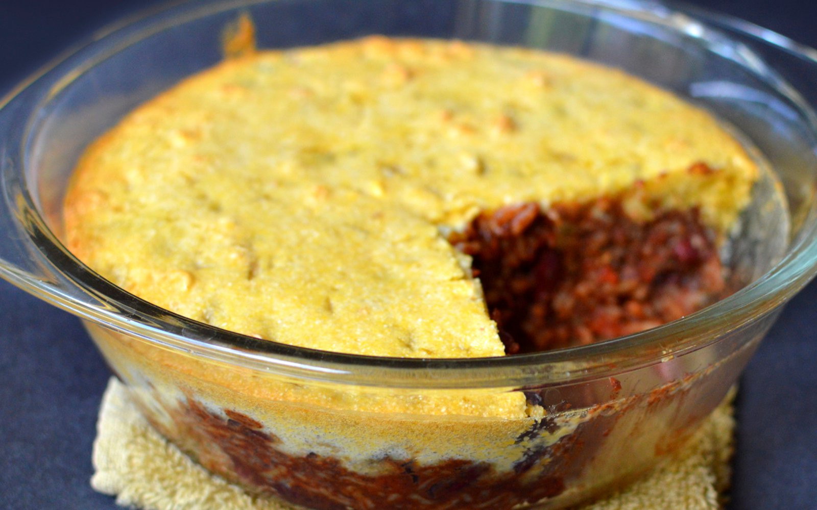 Chili Cornbread Casserole
 Chili Cornbread Casserole [Vegan] e Green Planet e