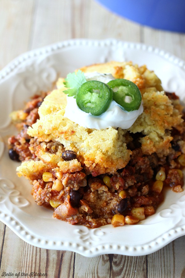 Chili Cornbread Casserole
 Chili Cornbread Casserole Belle of the Kitchen