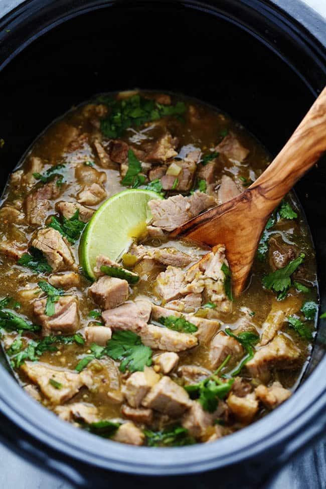 Chili Verde Pork
 Slow Cooker Pork Chili Verde