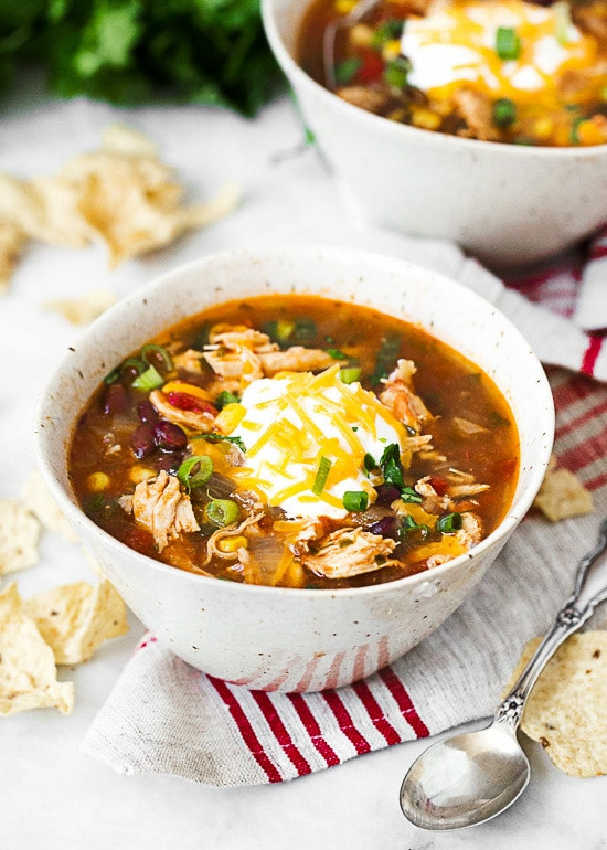 Chili'S Chicken Enchilada Soup
 Chicken Enchilada Soup Slow Cooker and Instant Pot