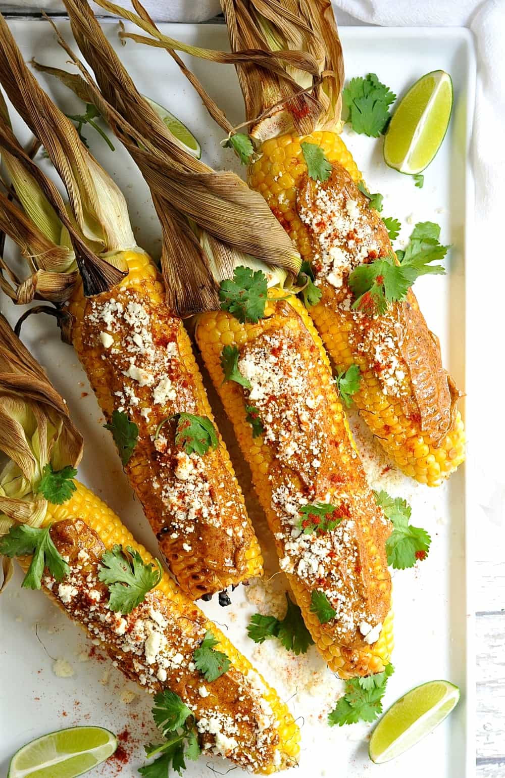 Chilis Roasted Street Corn
 Mexican Corn on the Cob Pinch and Swirl