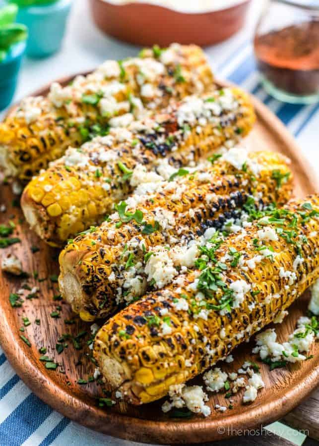 Chilis Roasted Street Corn
 Elote Corn Mexican Street Corn