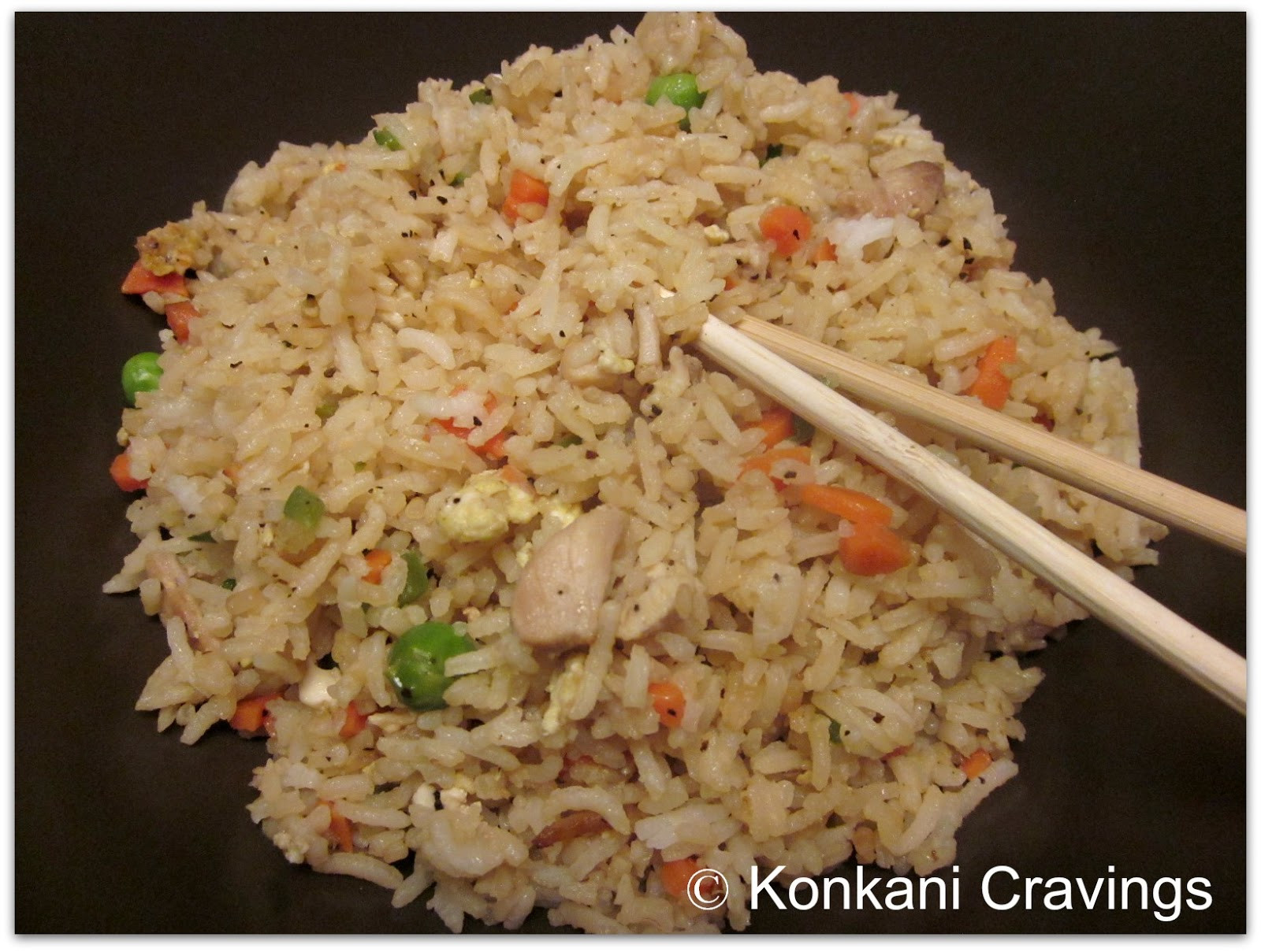 Chinese Chicken Fried Rice
 KONKANI CRAVINGS Chinese Chicken Fried Rice