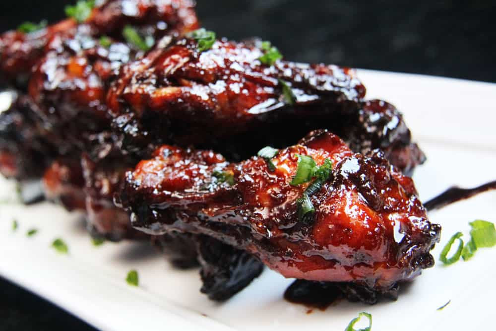 Chinese Chicken Wings
 Chinese Wings with Soy Balsamic Glaze