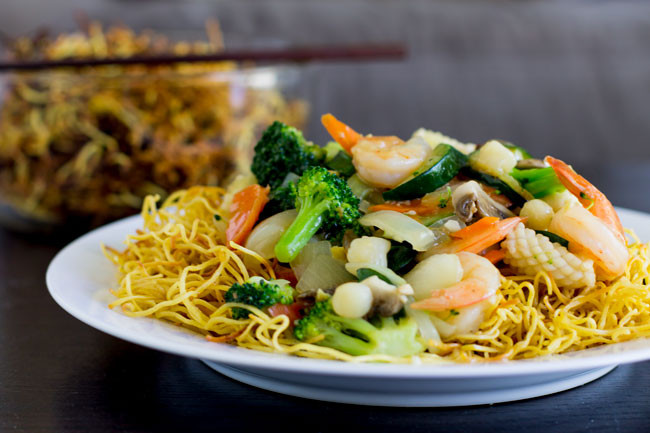 Chinese Crispy Noodles
 Hong Kong Crispy Noodles Savoring Spoon — Savoring Spoon