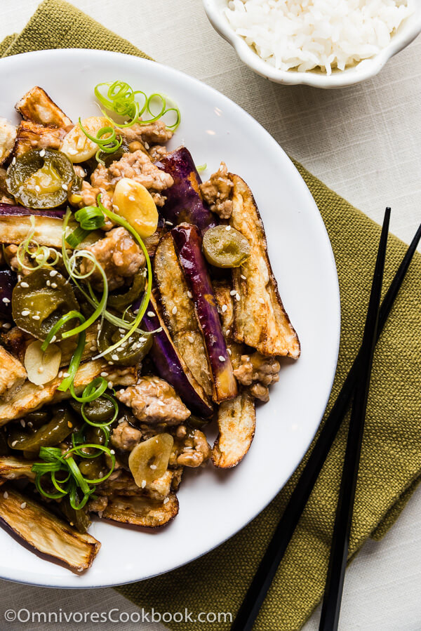 Chinese Eggplant Recipe
 Crispy Eggplant with Szechuan Meat Sauce