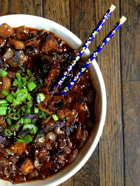 Chinese Eggplant Recipe
 Spicy Vegan Chinese Eggplant