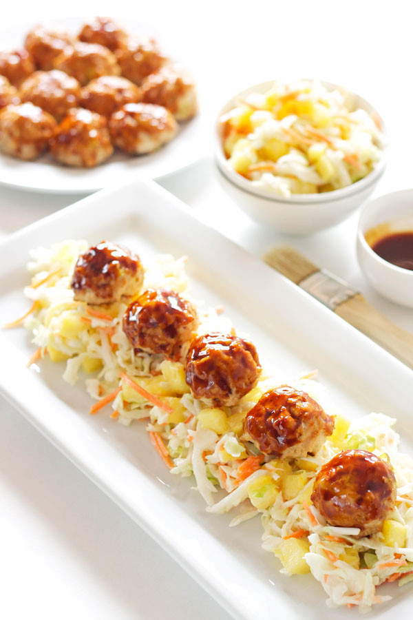 Chinese Food Appetizers
 Asian Meatballs with Pineapple Slaw Recipe Runner