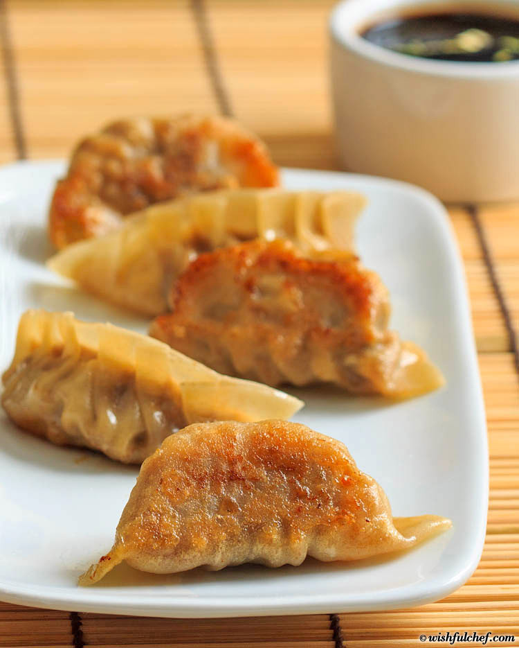 Chinese Fried Dumplings
 Pan Fried Pork Dumplings with Mushrooms Wishful Chef