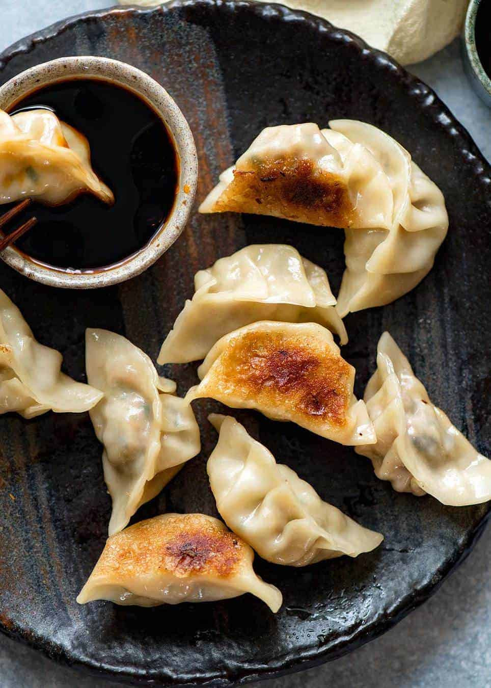 Chinese Fried Dumplings
 Potstickers Chinese Pan Fried Dumplings