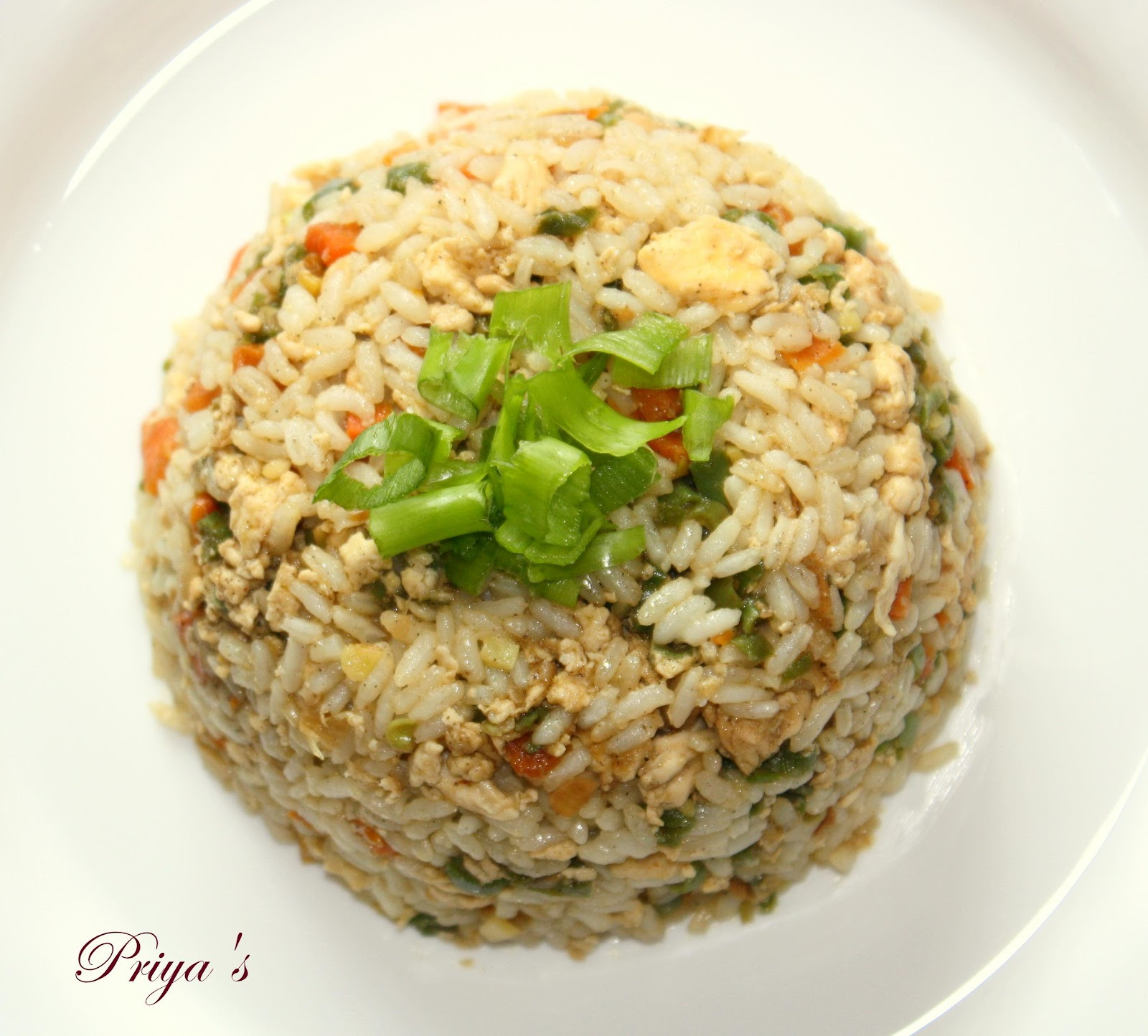 Chinese Fried Rice Restaurant Style
 Cook like Priya Chinese Chicken Fried Rice