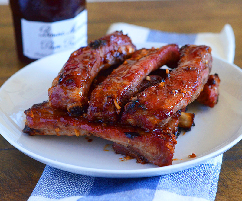 Chinese Pork Ribs
 Chinese Pork Ribs with Plum Preserves Giveaway