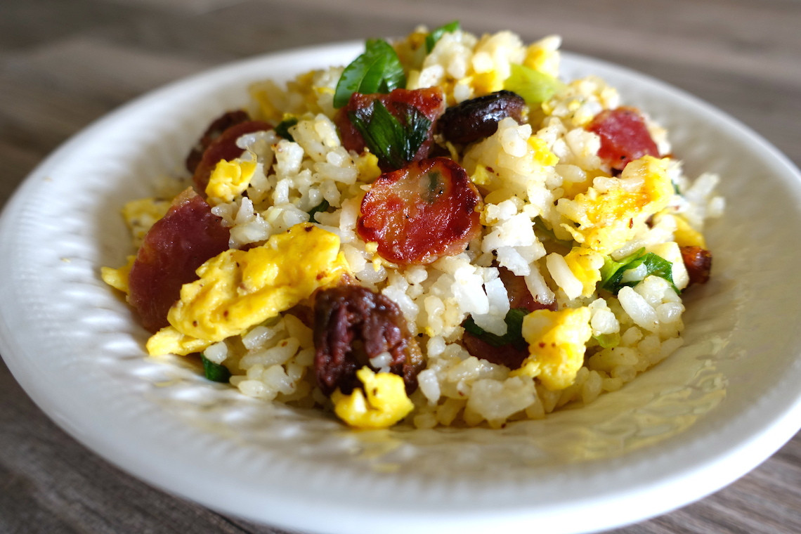 Chinese Sausage Fried Rice
 Chinese Sausage Fried Rice