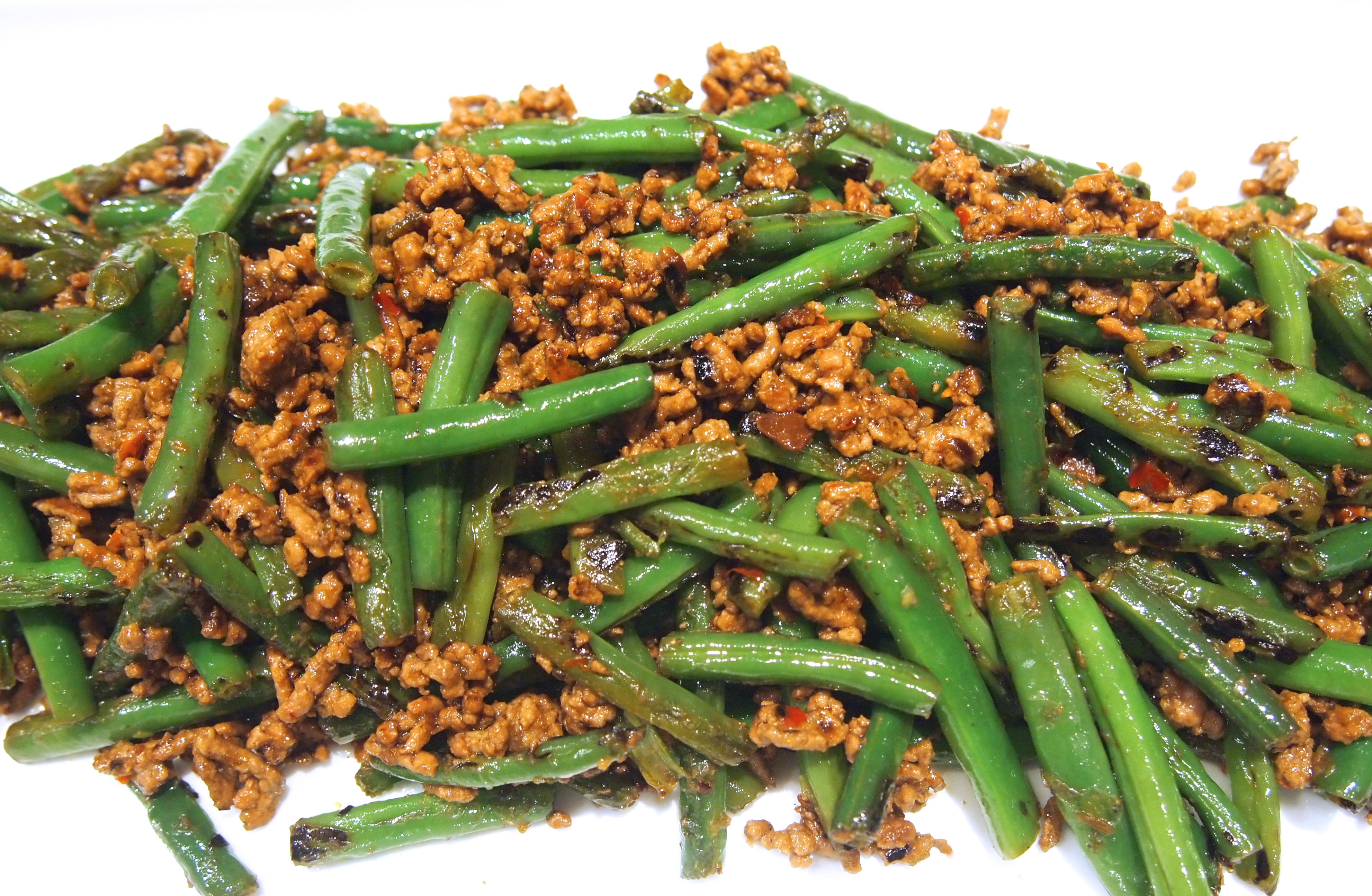 Chinese Side Dishes
 Szechuan Green Beans with Spicy Mince