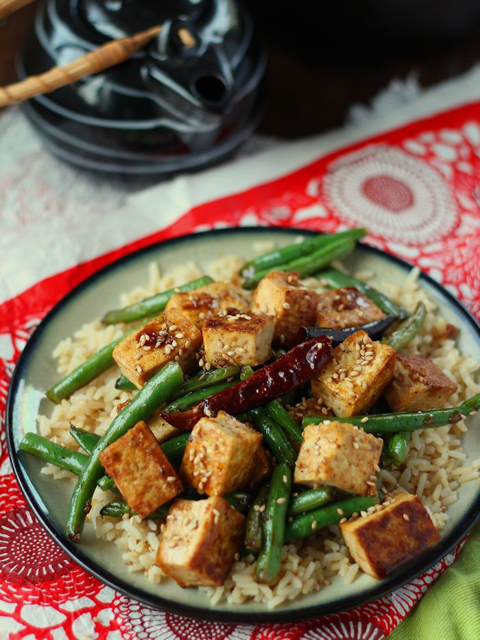 Chinese Tofu Recipes
 Chinese Garlic Tofu Stir Fry Connoisseurus Veg