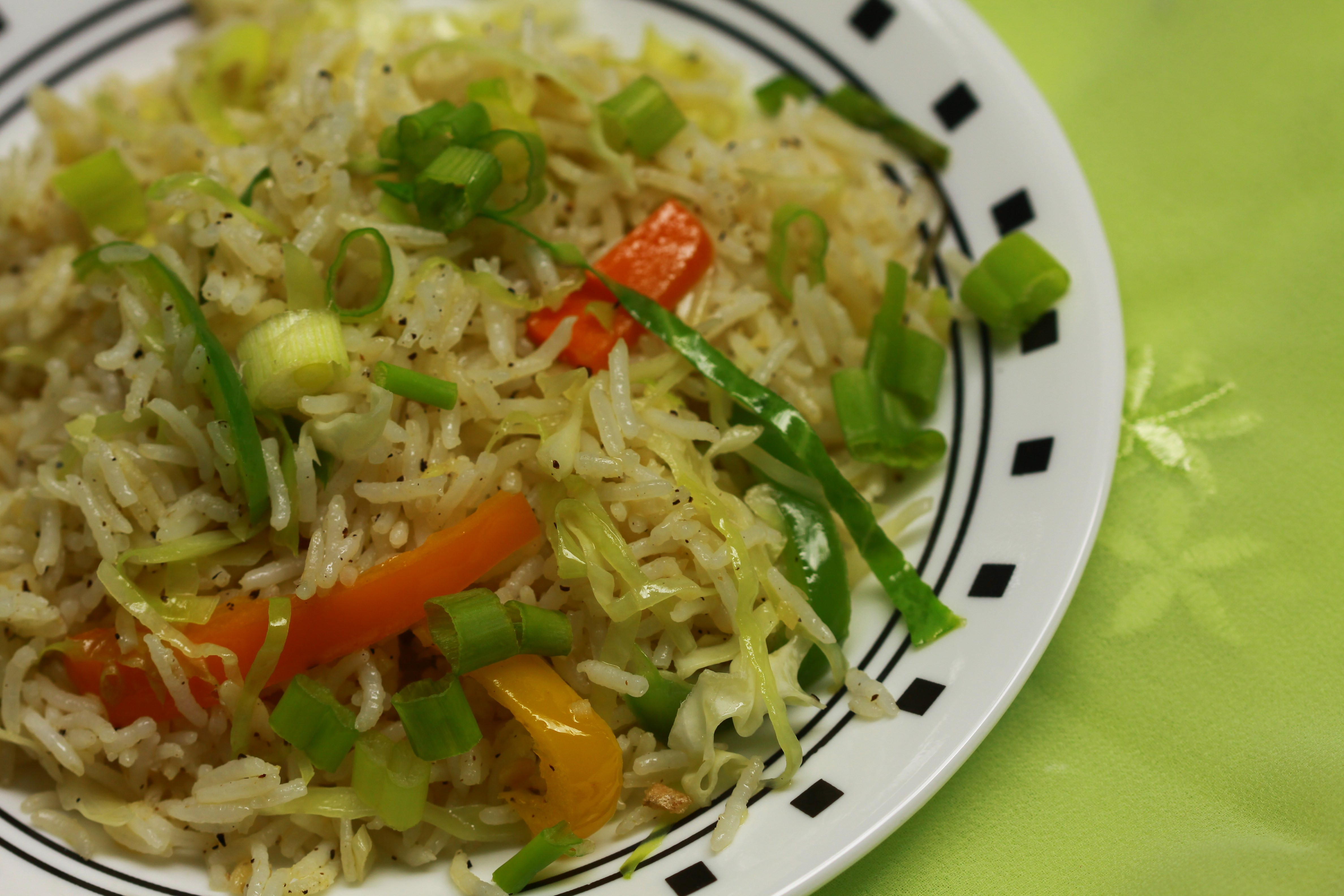 Chinese Vegetable Fried Rice
 Restaurant Style Indo Chinese Veggie Fried Rice