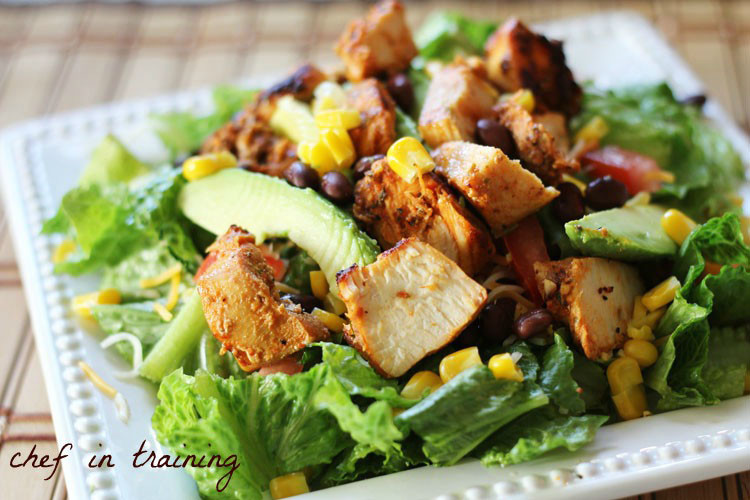 Chipotle Chicken Salad
 20 yummy main dish salad recipes