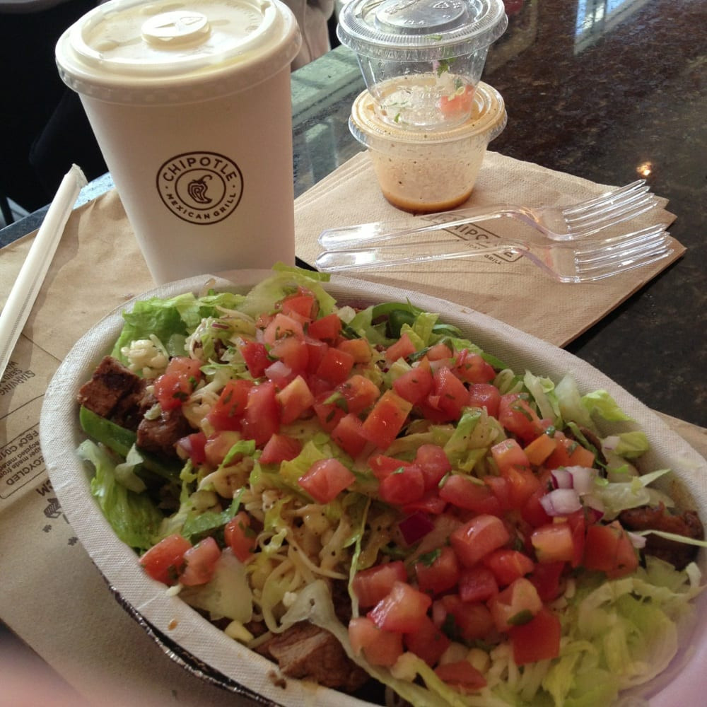 Chipotle Mexican Grill Brown Rice
 Salad Bowl with Steak no beans brown rice veggies mild