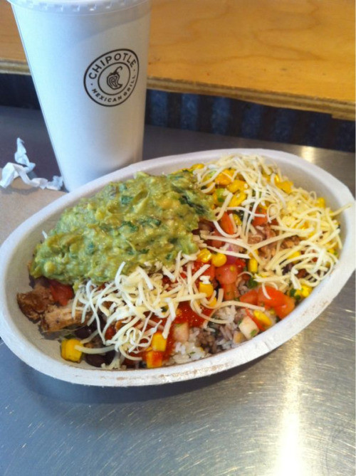 Chipotle Mexican Grill Brown Rice
 weateit Chipotle Mexican Grill 864 Broadway NY NY Bowl