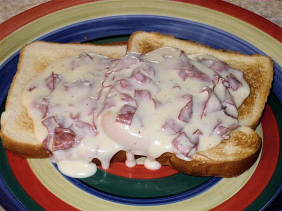 Chipped Beef Gravy
 Creamed Chipped Beef Toast Recipe Genius Kitchen