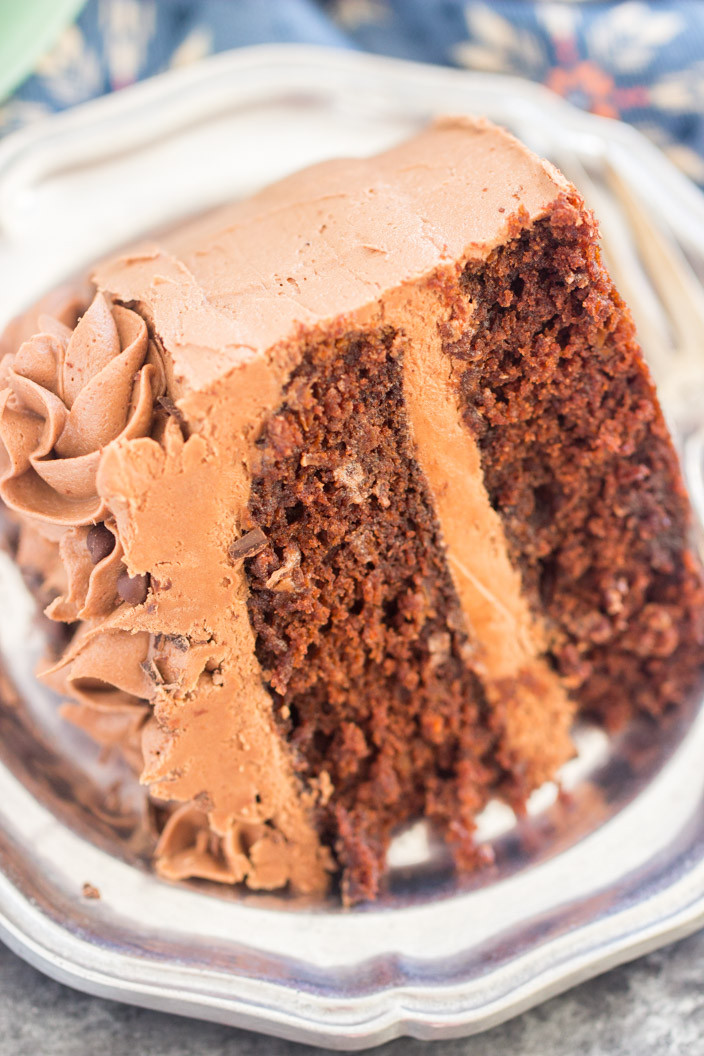 Choclate Carrot Cake
 Chocolate Carrot Cake with Chocolate Cream Cheese Frosting