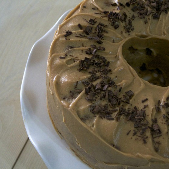 Chocolate Angel Food Cake
 Chocolate Angel Food Cake with Biscoff Frosting