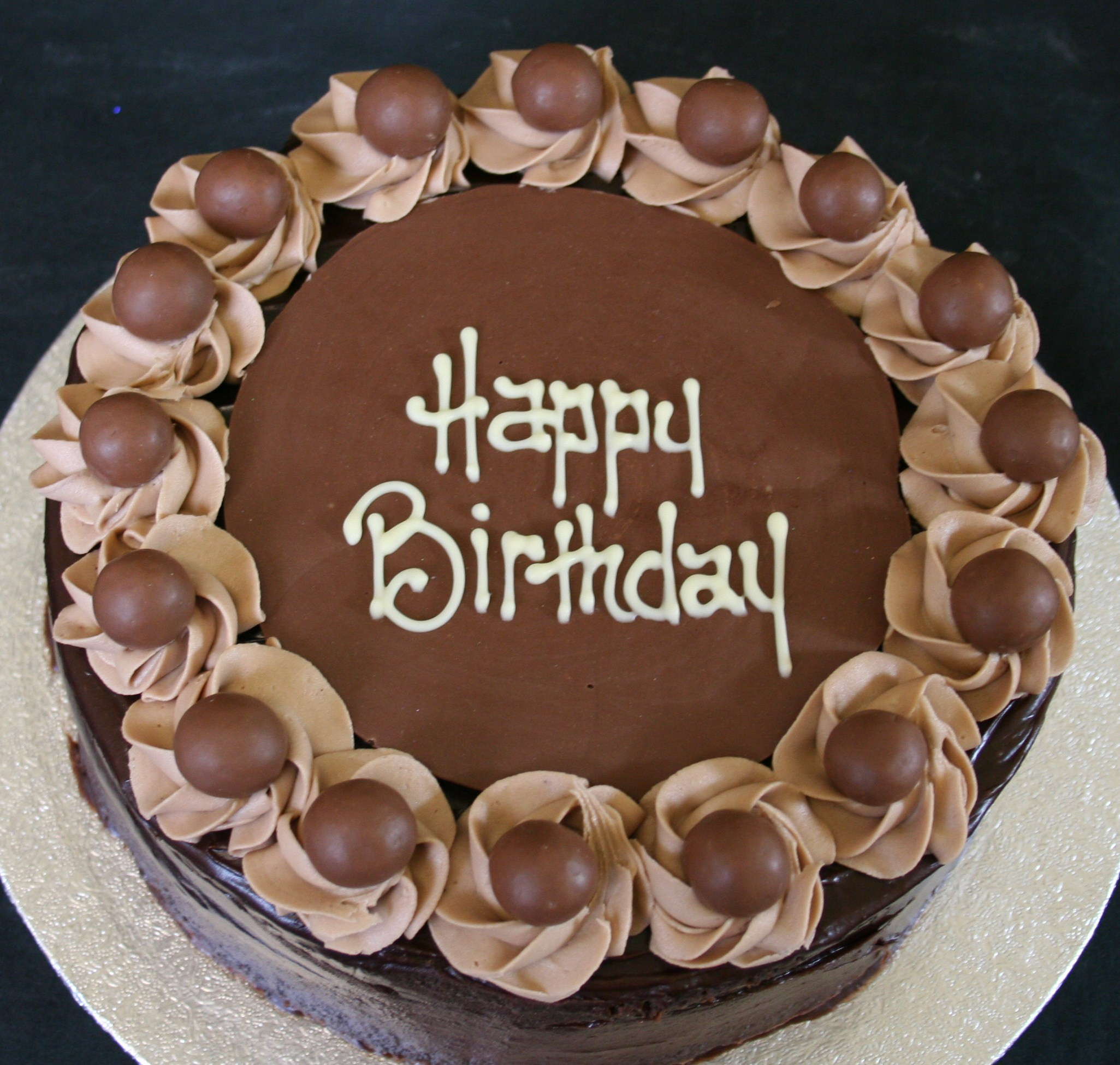 Chocolate Birthday Cake
 Chocolate birthday cake and best Birthday Wishes