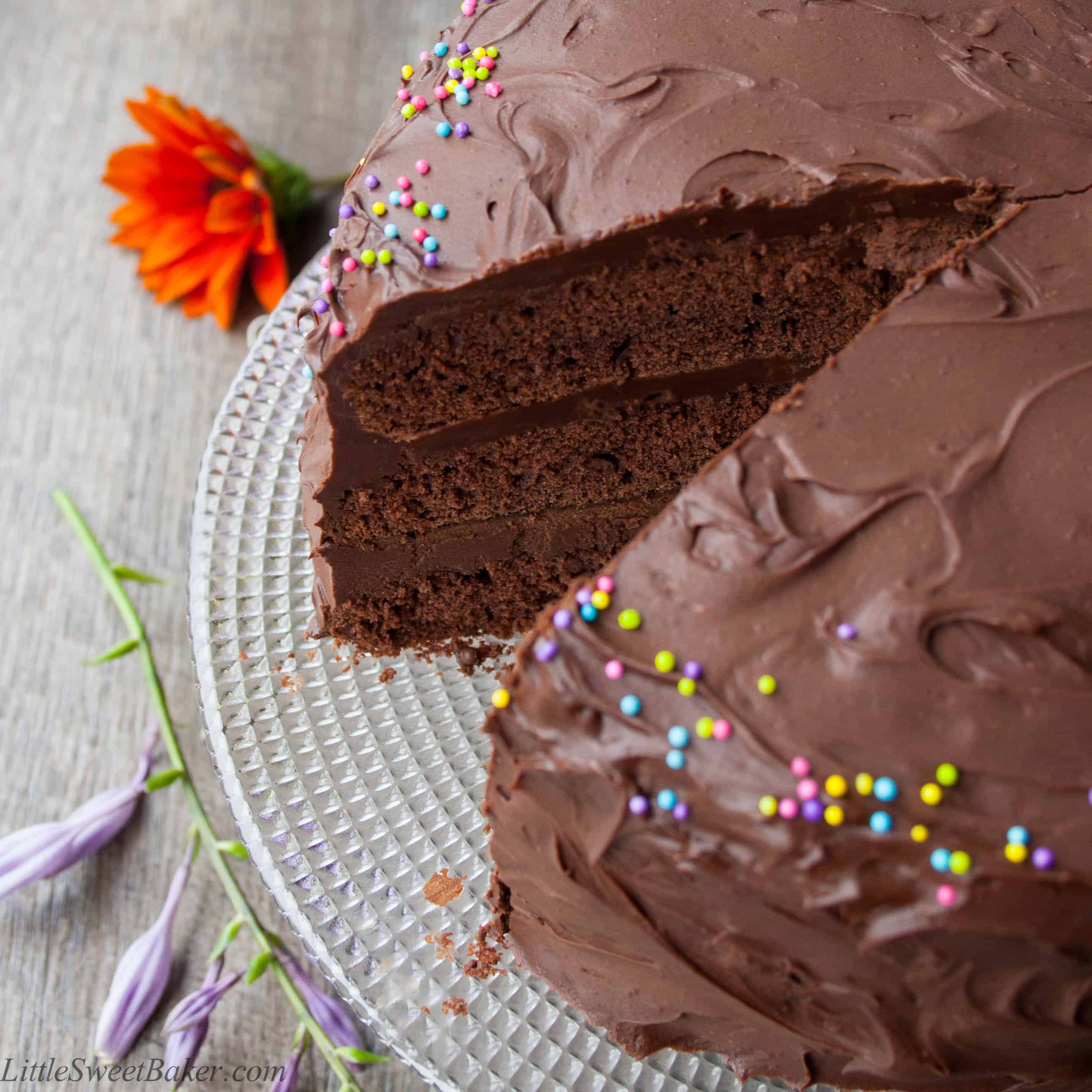 Chocolate Birthday Cake
 Chocolate Birthday Cake Little Sweet Baker