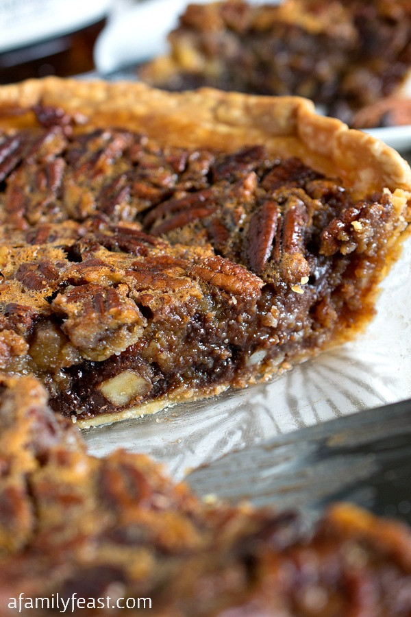 Chocolate Bourbon Pecan Pie
 Chocolate Bourbon Pecan Pie A Family Feast