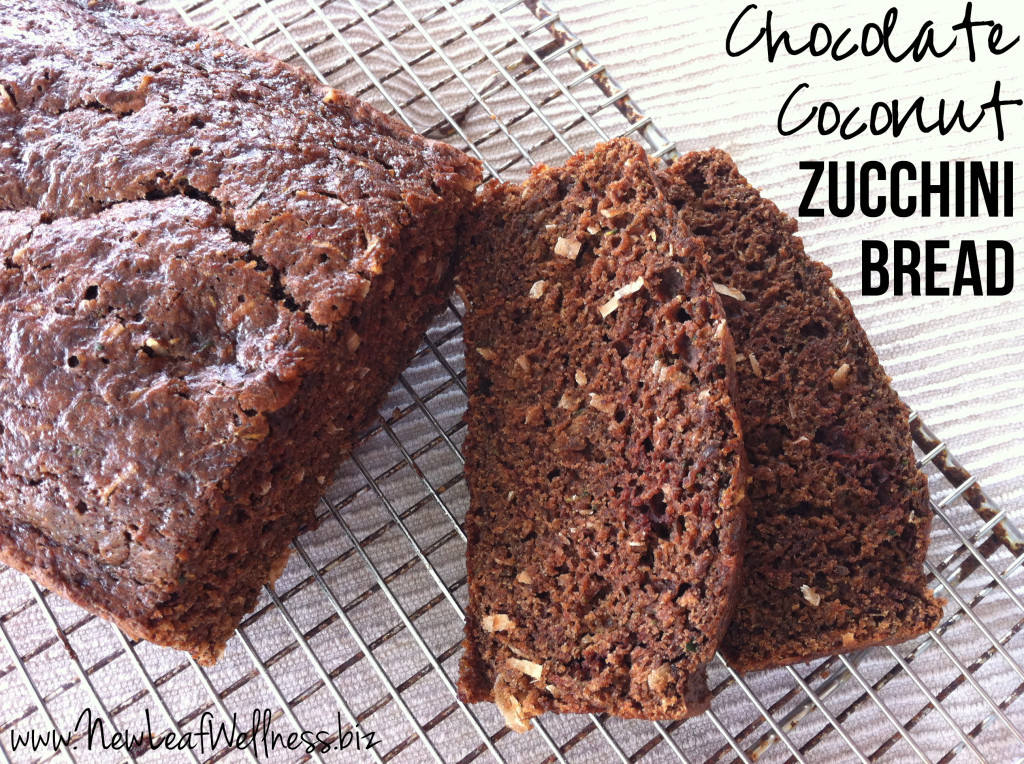 Chocolate Bread Recipe
 Chocolate coconut zucchini bread – New Leaf Wellness