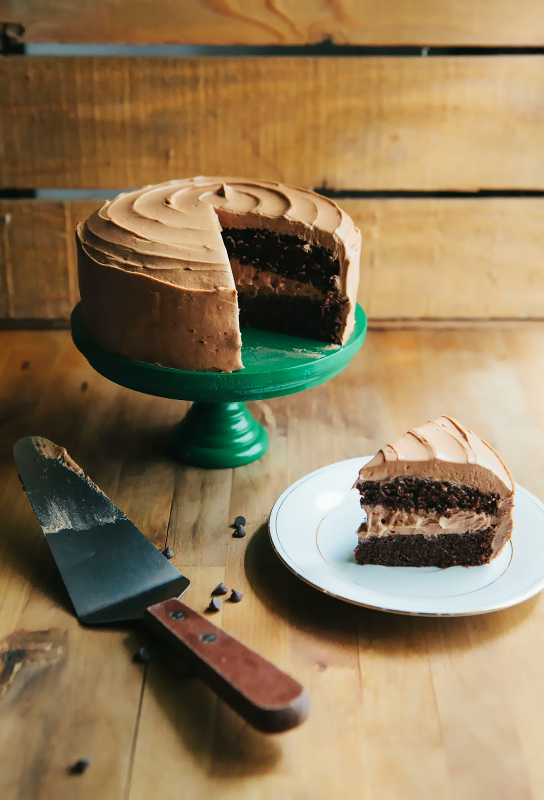 Chocolate Cake Frosting
 e Bowl Chocolate Cake with Mocha Buttercream Frosting