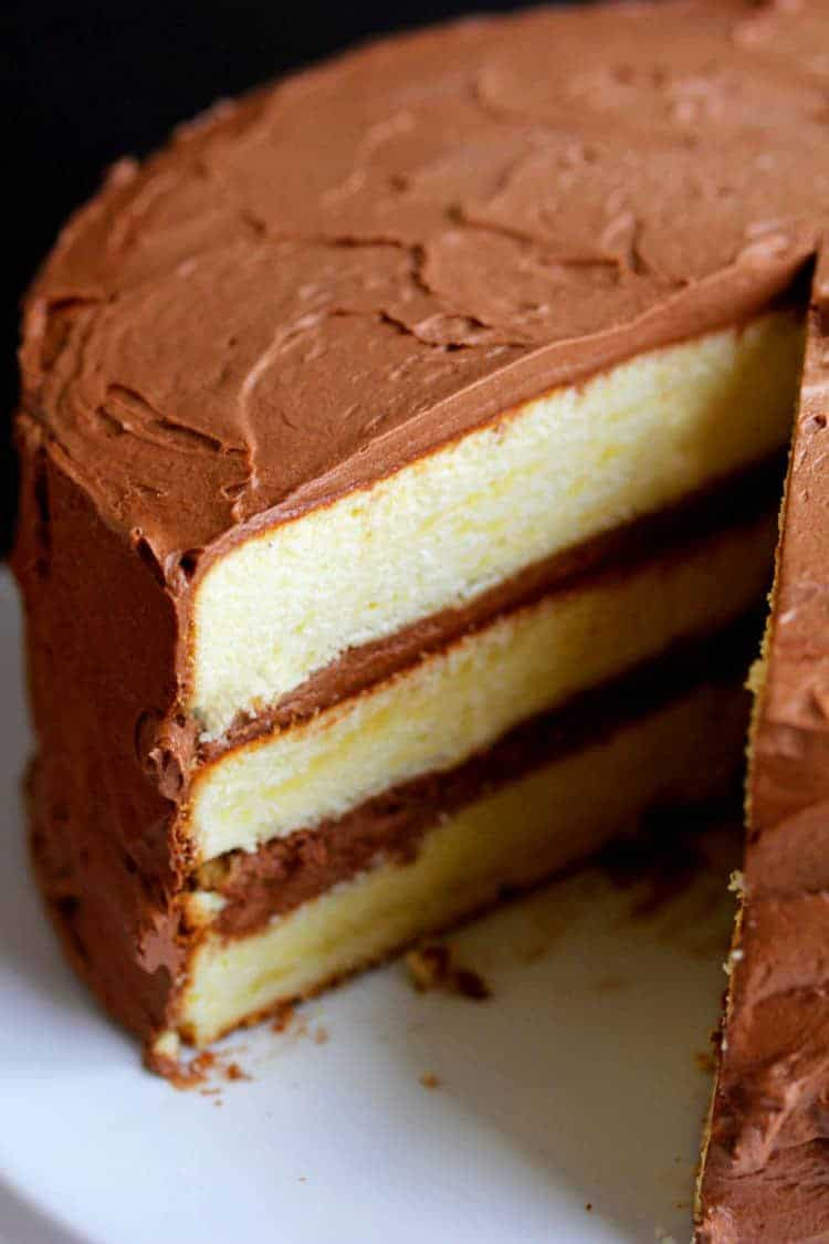 Chocolate Cake Frosting
 Yellow Cake Recipe with Chocolate Frosting Grandbaby Cakes