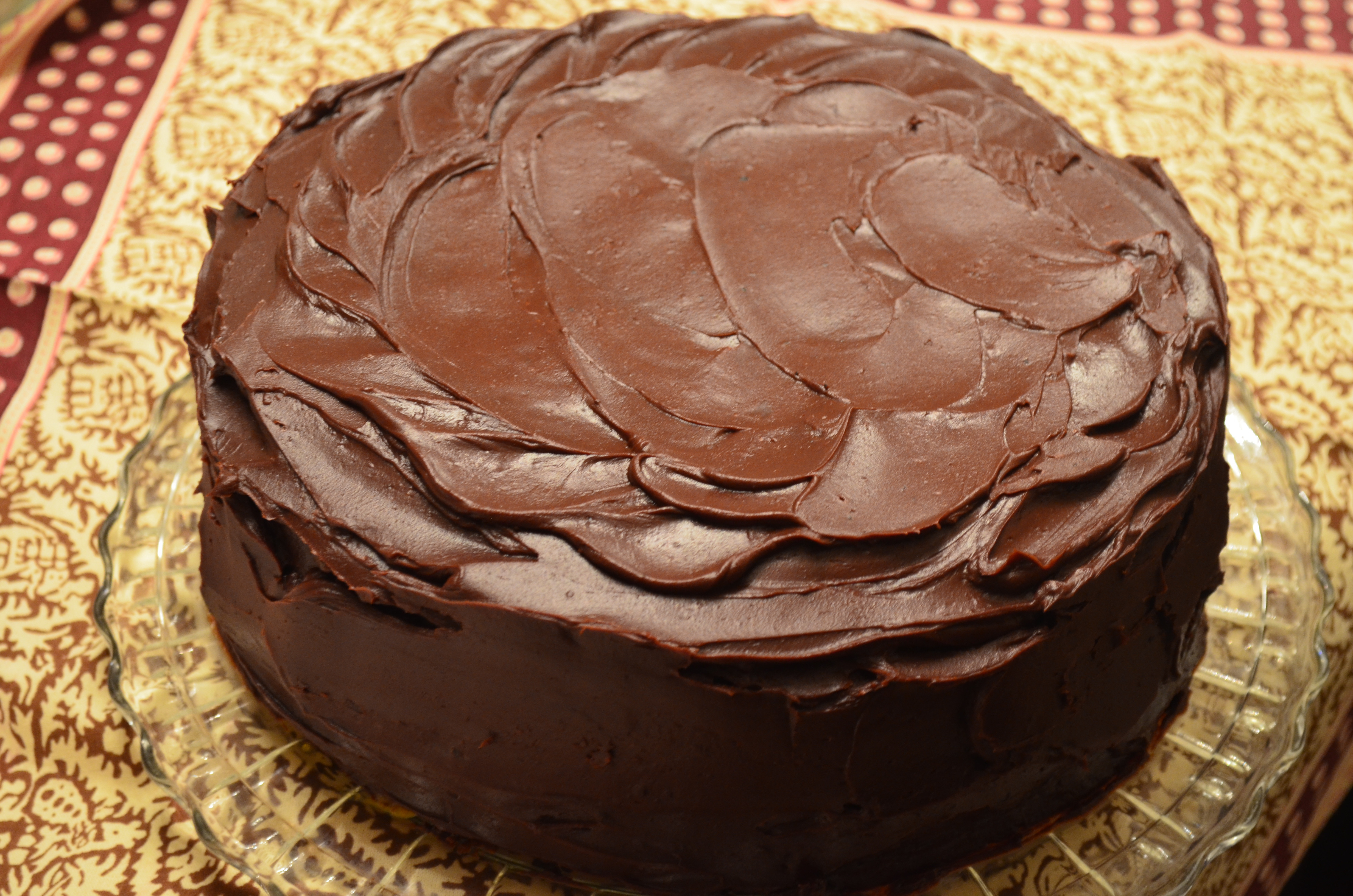 Chocolate Cake Frosting
 Mexican Hot Chocolate Cake w Chocolate Ganache Icing