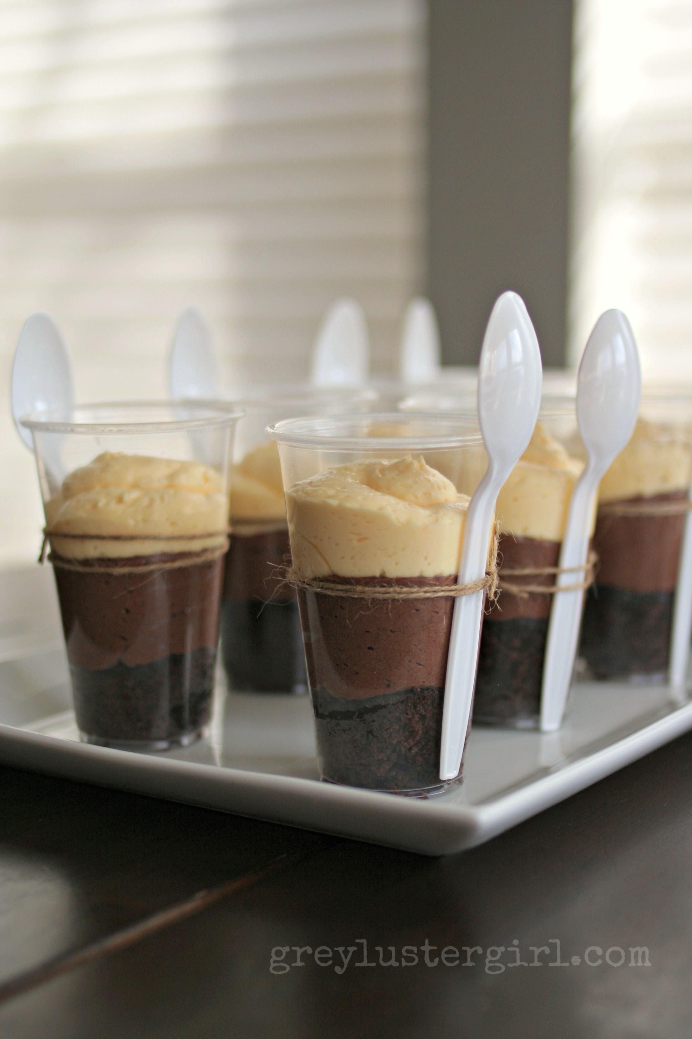 Chocolate Cake In A Cup
 Individual Chocolate Mousse & Cake Cups
