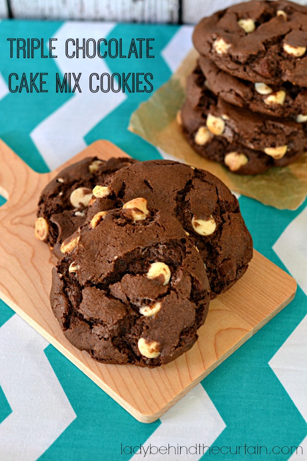 Chocolate Cake Mix Recipes
 Triple Chocolate Cake Mix Cookies