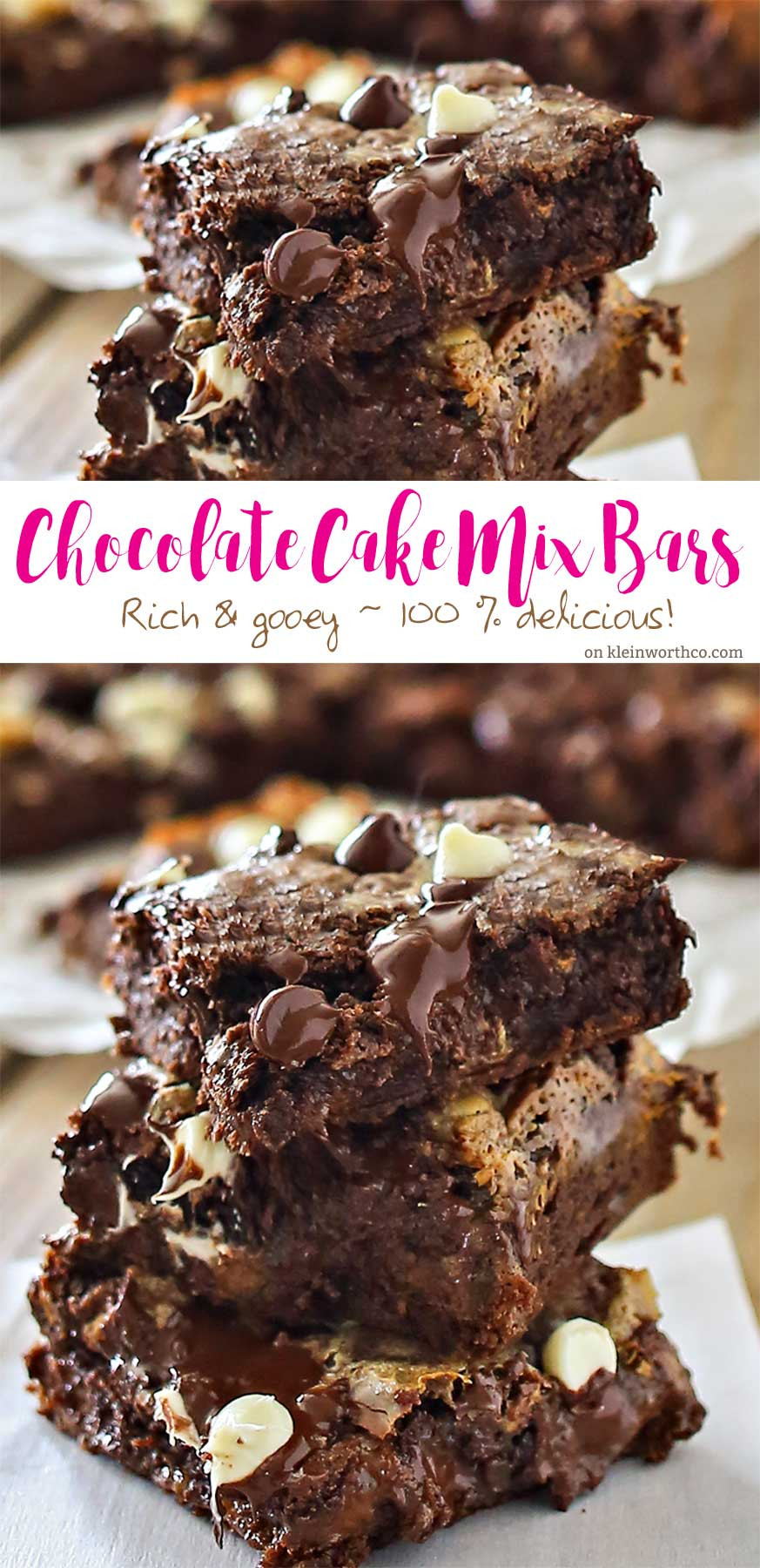 Chocolate Cake Mix Recipes
 Chocolate Cake Mix Bars Kleinworth & Co