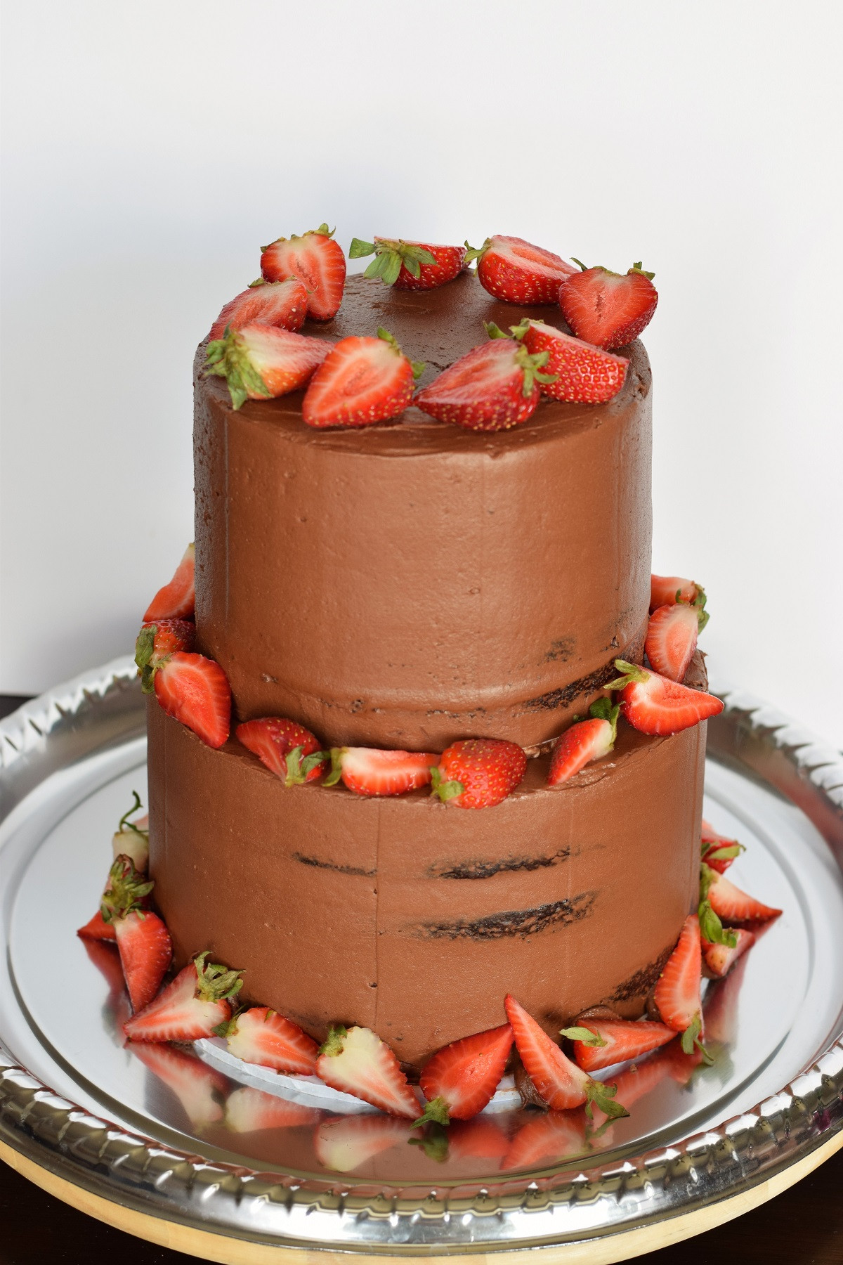 Chocolate Cake With Strawberries
 Chocolate Wedding Cake with Strawberry Filling – Bunny Baubles