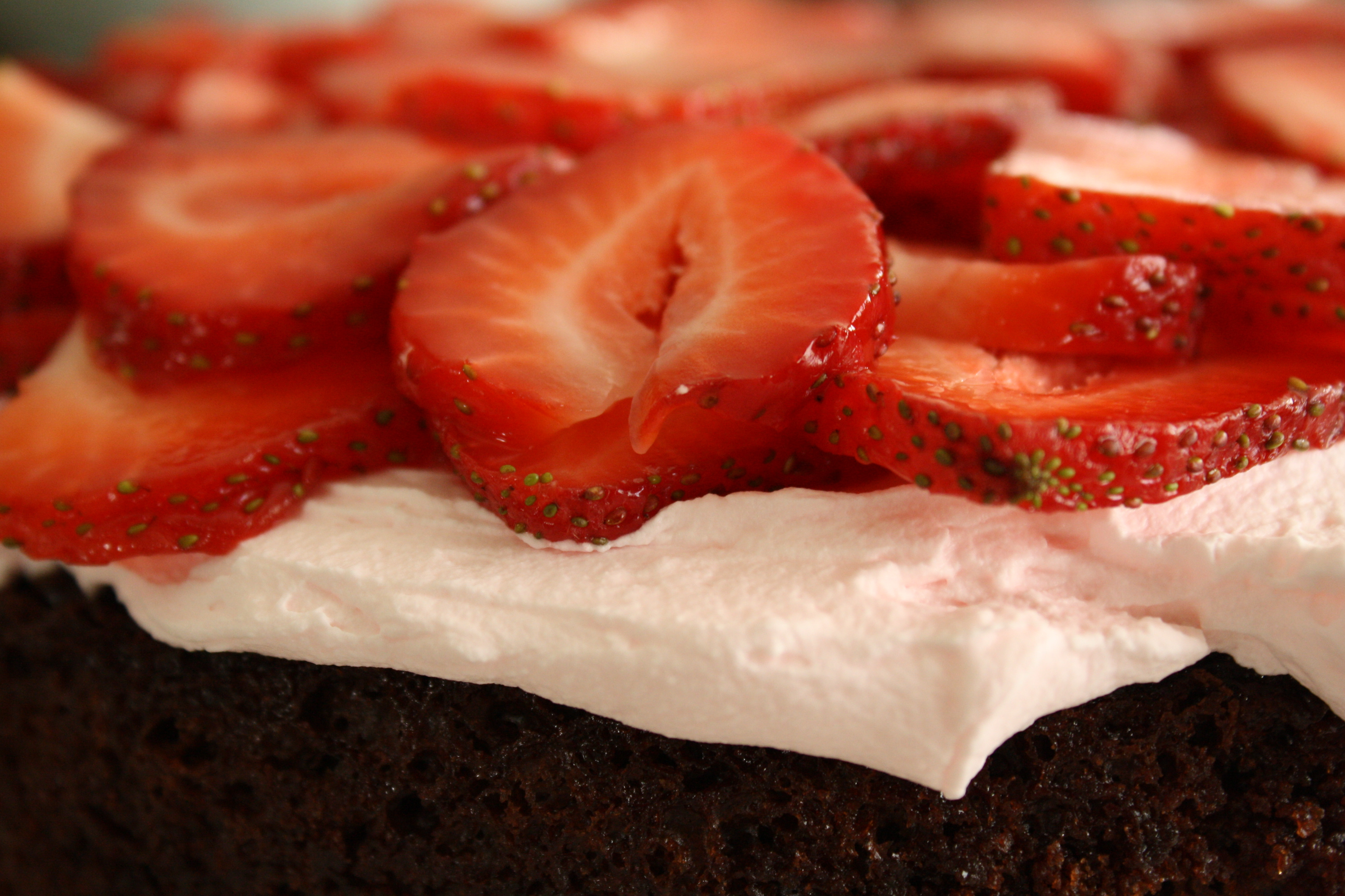 Chocolate Cake With Strawberry Filling
 Chocolate Cake with Fresh Strawberry Filling