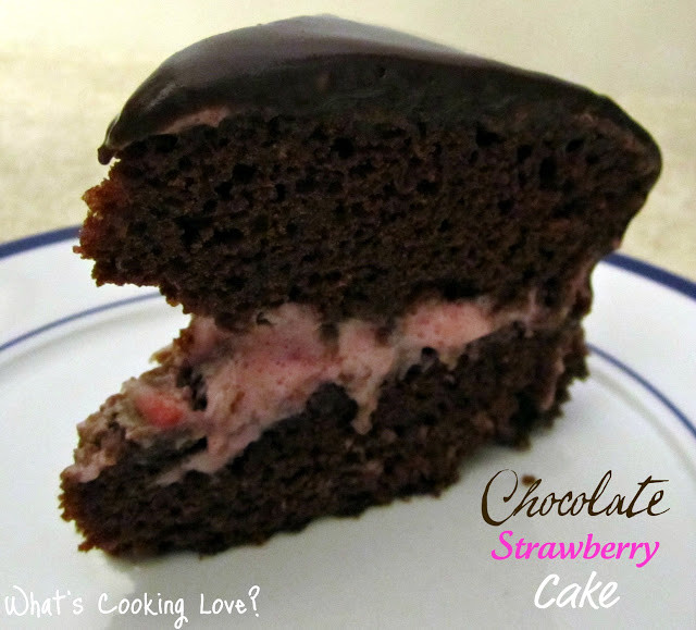 Chocolate Cake With Strawberry Filling
 Chocolate Cake with Strawberry Mousse Filling Whats