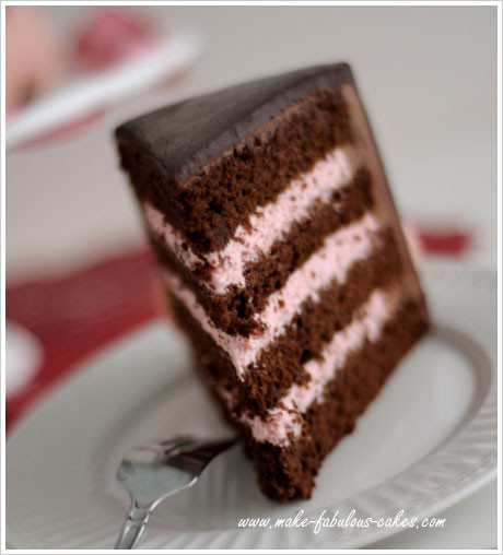 Chocolate Cake With Strawberry Filling
 Strawberry Mousse