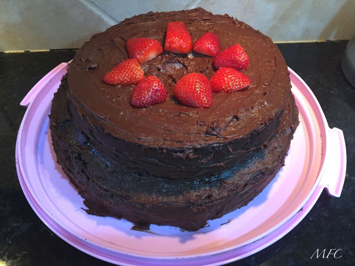 Chocolate Cake With Strawberry Filling
 Double Chocolate Cake with Strawberry Filling – delishdishes15