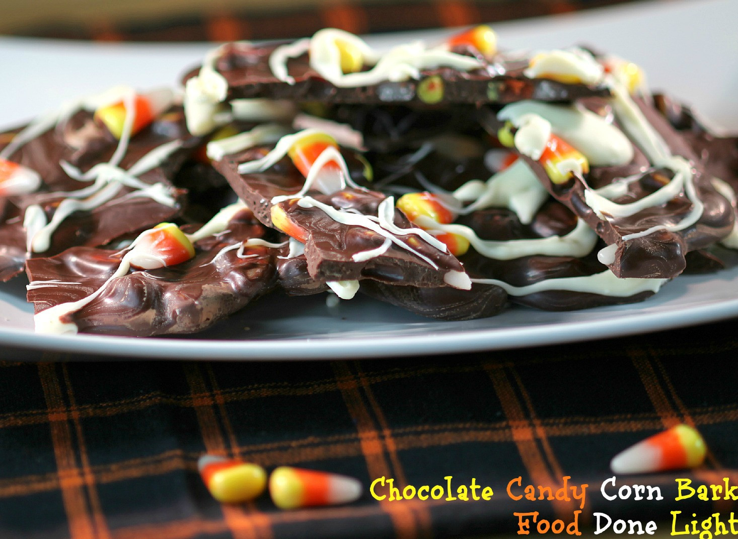 Chocolate Candy Corn
 Dark Chocolate Candy Corn Bark