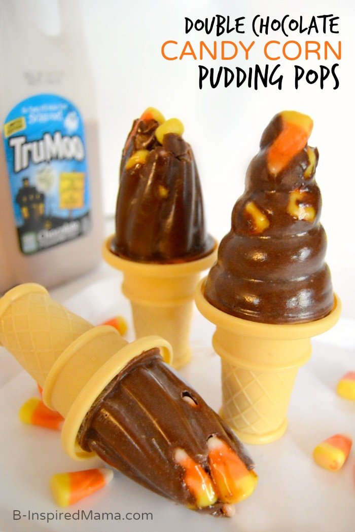 Chocolate Candy Corn
 Double Chocolate Candy Corn Pudding Pops Recipe • B