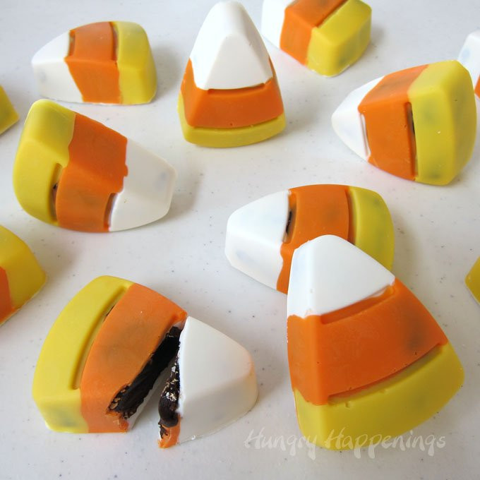 Chocolate Candy Corn
 Halloween Treats Chocolate Candy Corn Truffles