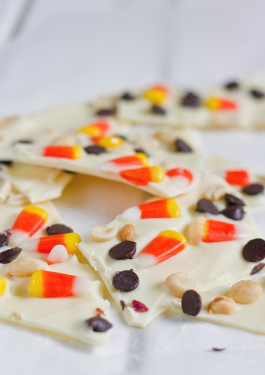 Chocolate Candy Corn
 White Chocolate Candy Corn Bark