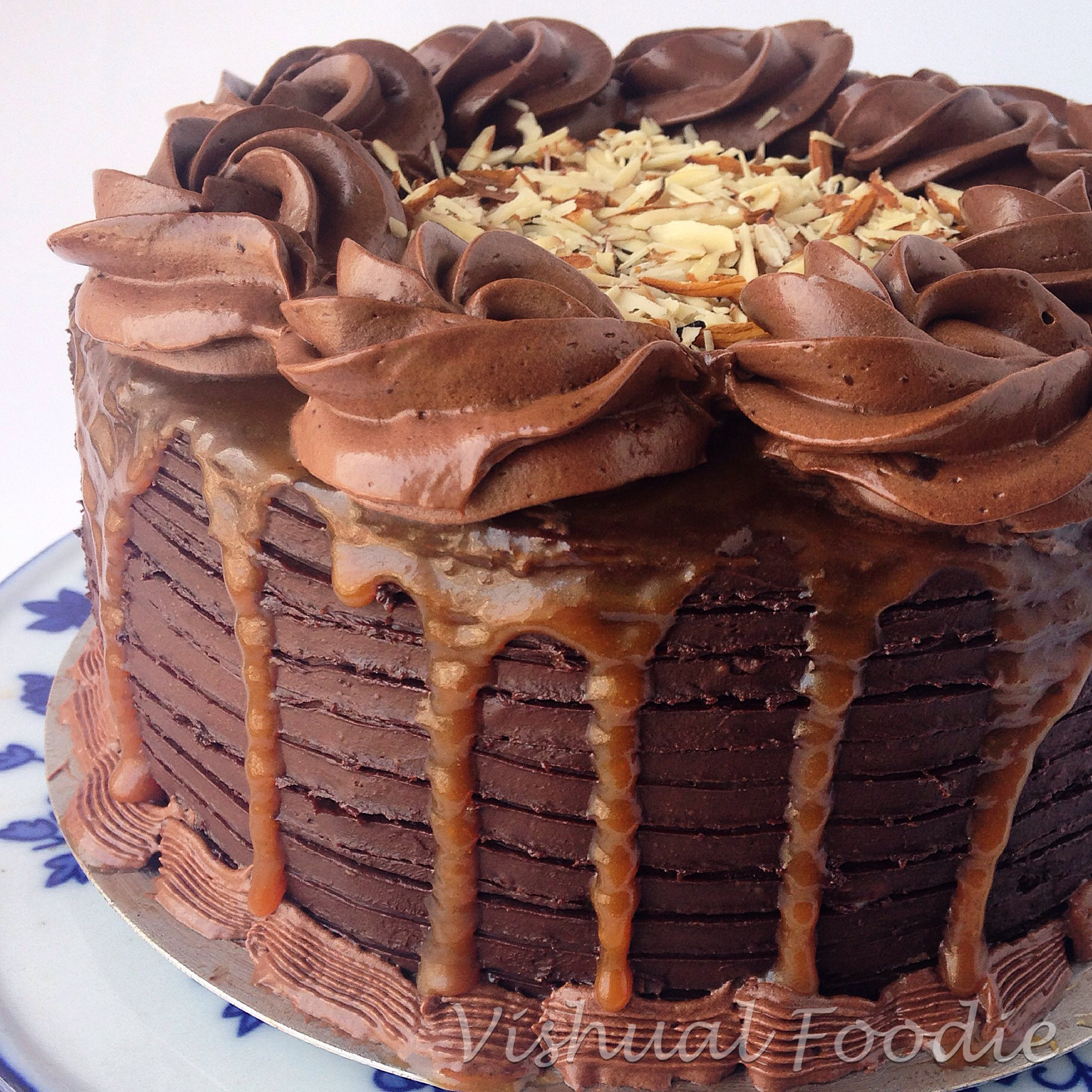 Chocolate Caramel Cake
 Salted Caramel Mousse cake