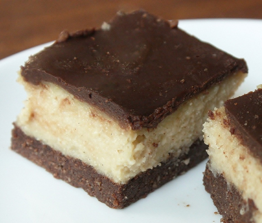 Chocolate Cheese Cake Bars
 Chocolate Cheesecake Bars Raw Vegan