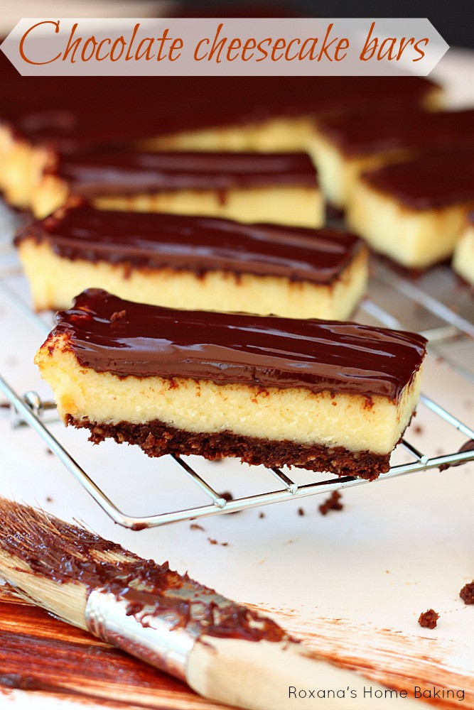 Chocolate Cheese Cake Bars
 Triple chocolate cheesecake bars recipe