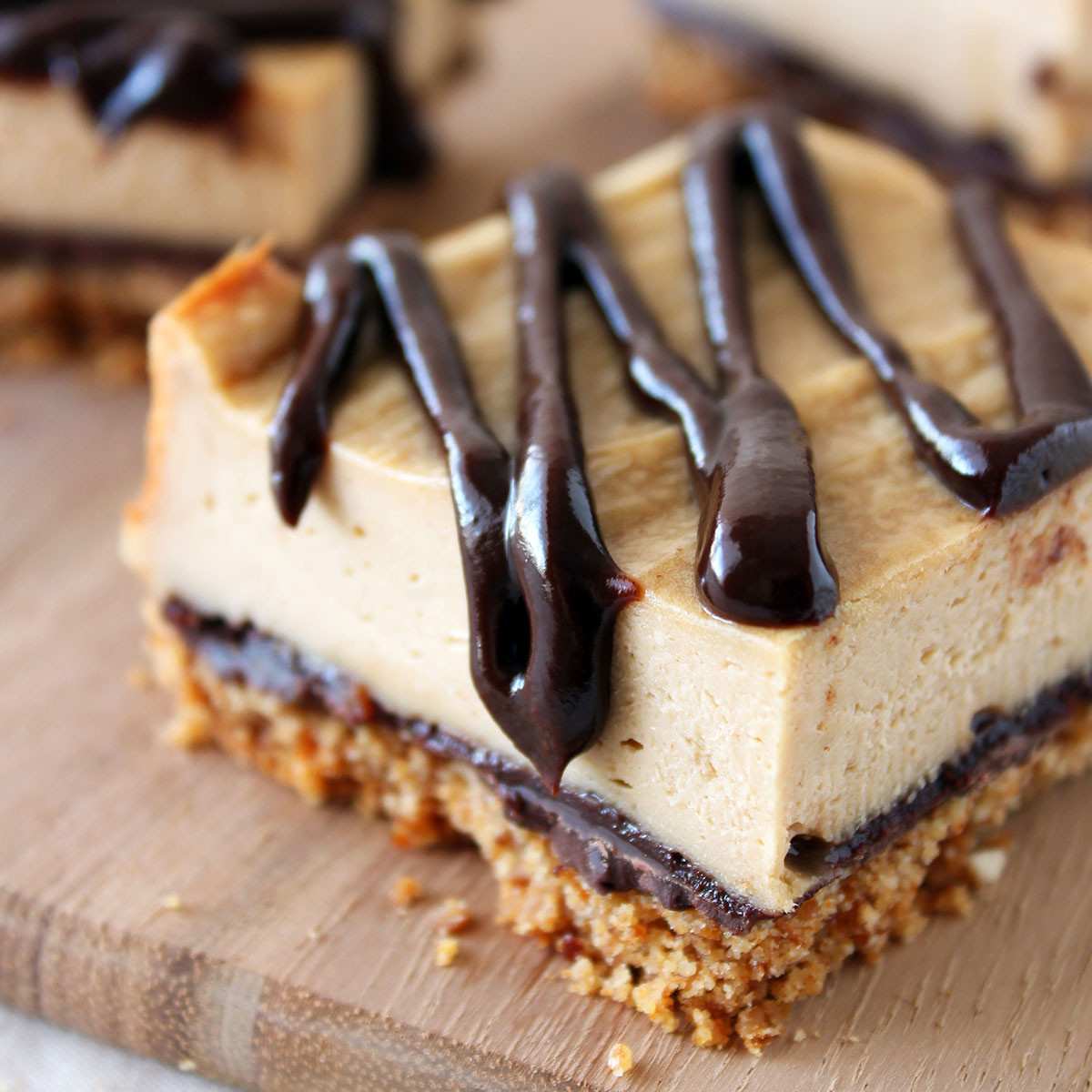 Chocolate Cheese Cake Bars
 Layered Peanut Butter Chocolate Cheesecake Bars