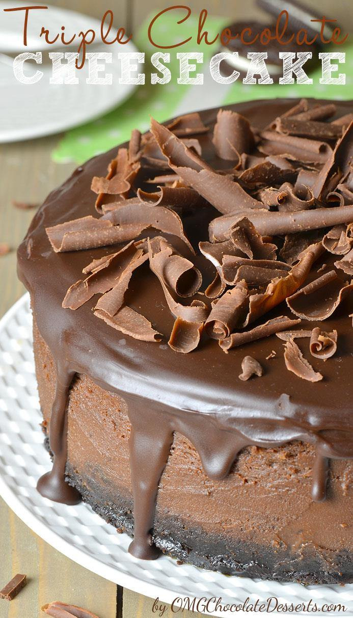 Chocolate Cheesecake Recipe
 RECIPES & PRESENTATIONS Triple Chocolate Cheesecake With